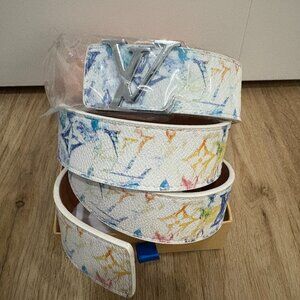 Louis Vuitton Belt Size 36-38 | White | Brand New